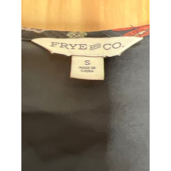 Frye NEW dress size S black floral maxi fully lined western cowgirl holidays - Picture 8 of 10